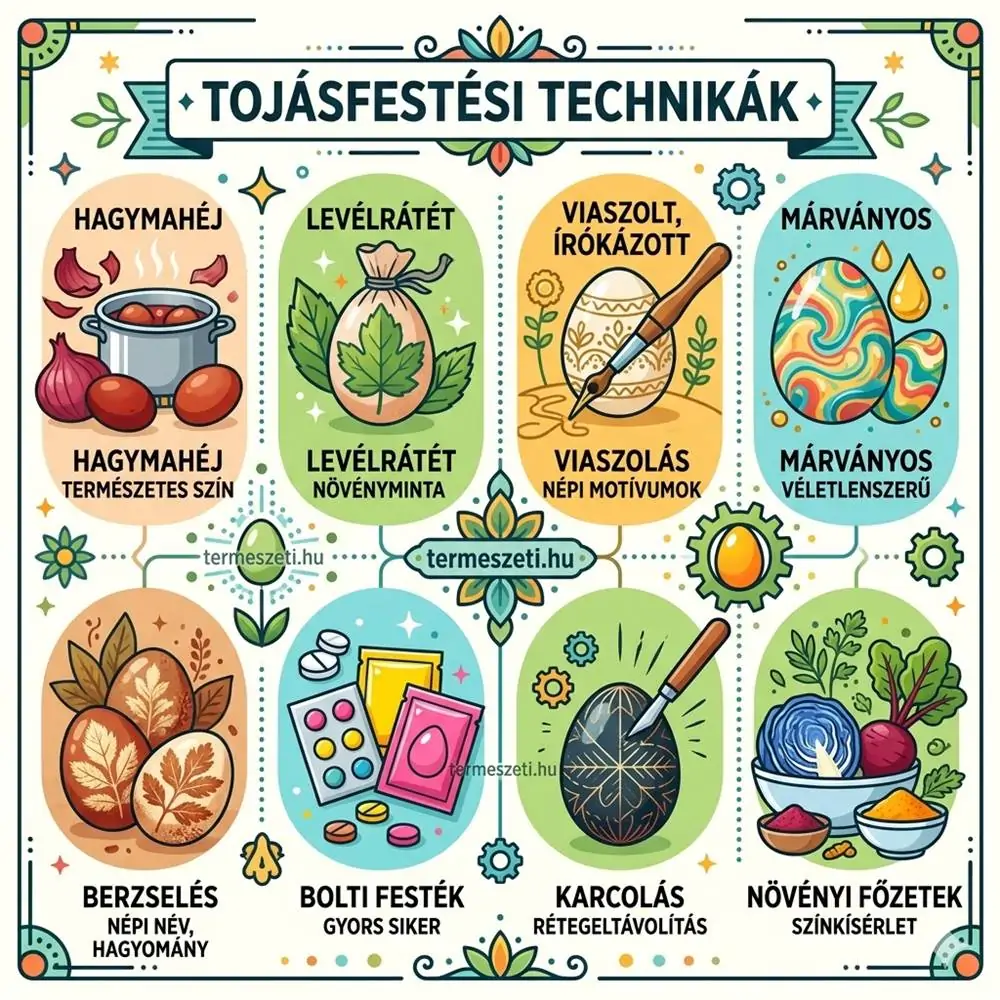 Tojásfestési technikák