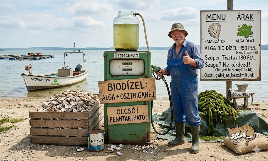 Olcsó biodízel algából és osztrigahéjból? Egy új módszer felboríthatja a képletet