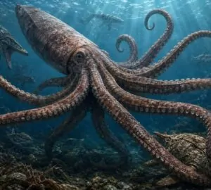 A dinoszauruszok korában egy 19 méteres óriáspolip