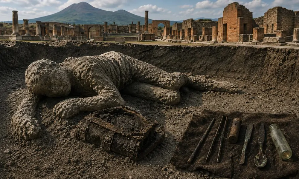 Nem mindenki menekült Pompejiben
