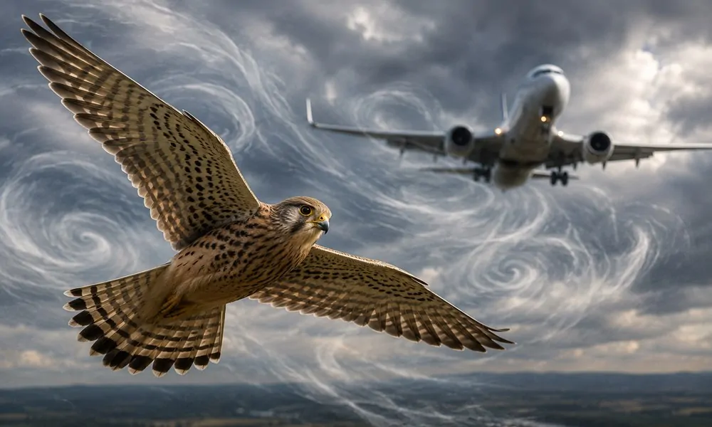 Egy apró sólyom tud valamit a turbulenciáról