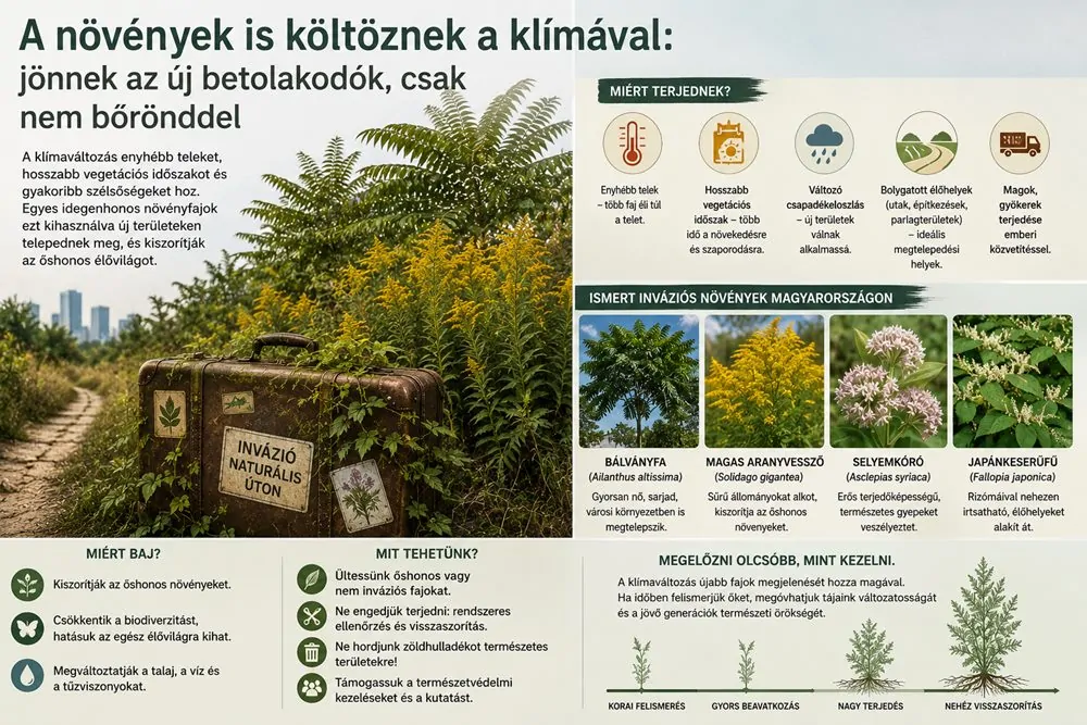 A növények is költöznek a klímával