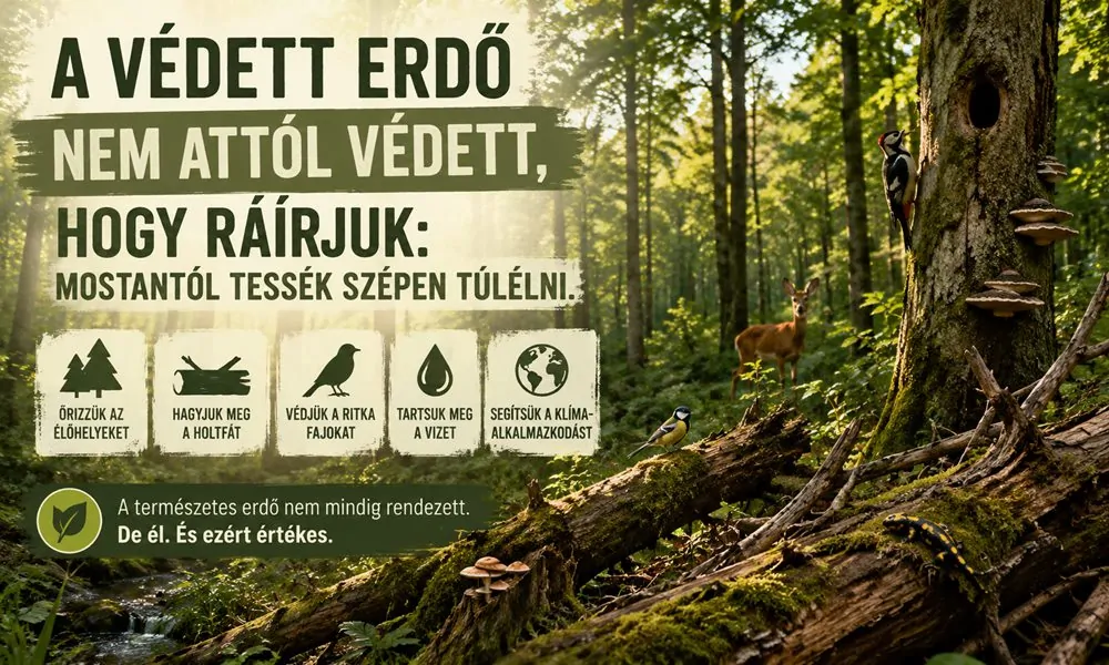A védett erdő nem attól védett, hogy ráírjuk