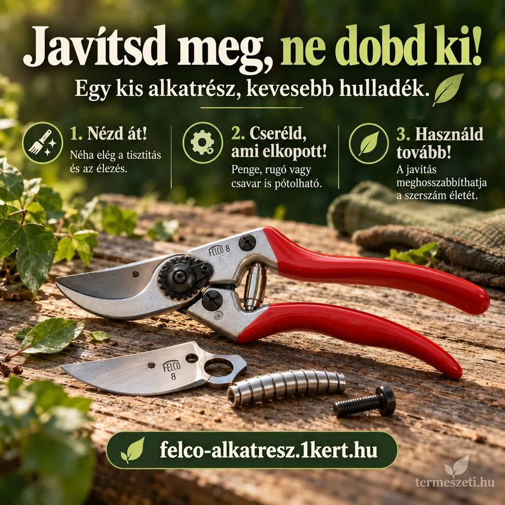 Javítsd meg, ne dobd ki a metszőollót!